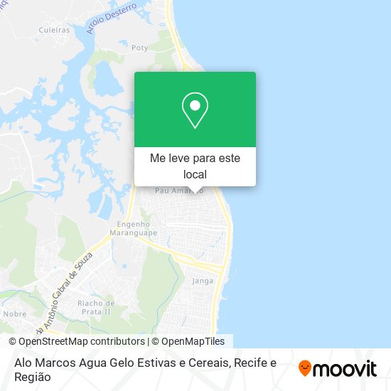 Alo Marcos Agua Gelo Estivas e Cereais mapa