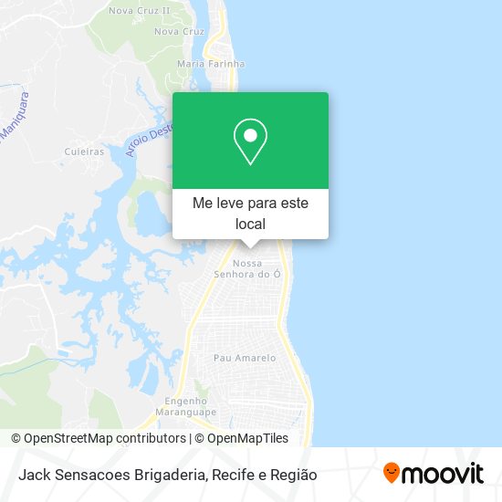 Jack Sensacoes Brigaderia mapa
