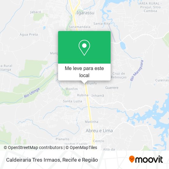 Caldeiraria Tres Irmaos mapa