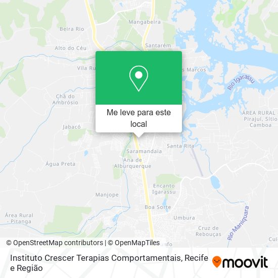 Instituto Crescer Terapias Comportamentais mapa