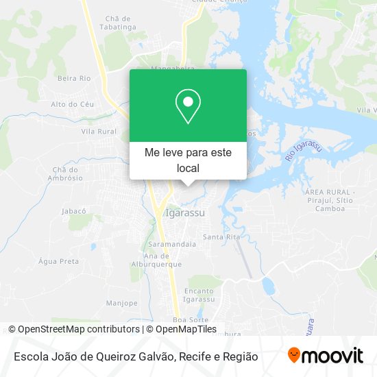 Escola João de Queiroz Galvão mapa