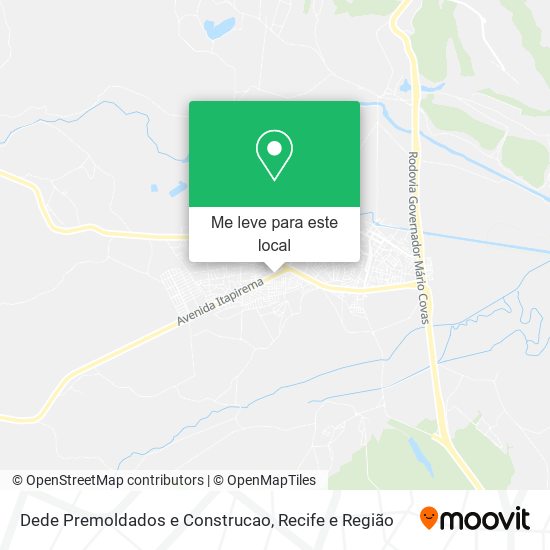 Dede Premoldados e Construcao mapa