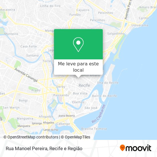 Rua Manoel Pereira mapa