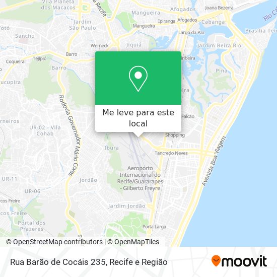 Rua Barão de Cocáis 235 mapa