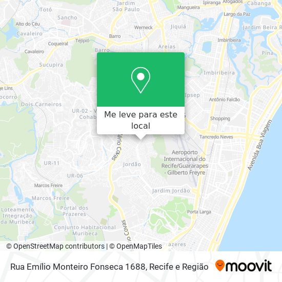 Rua Emílio Monteiro Fonseca 1688 mapa