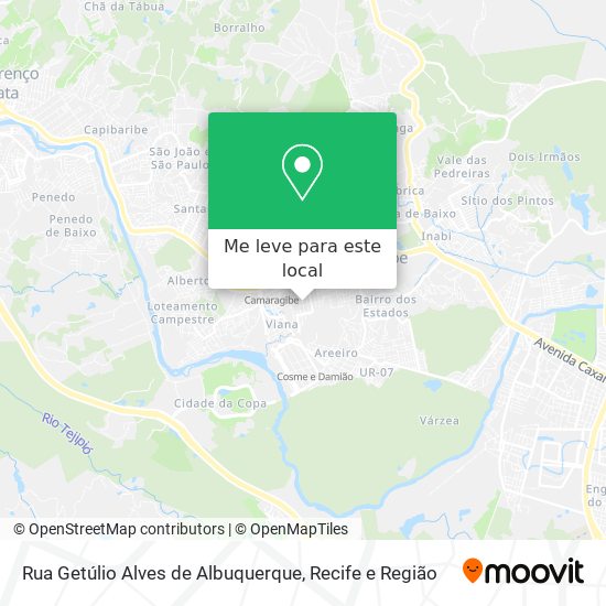 Rua Getúlio Alves de Albuquerque mapa