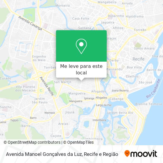 Avenida Manoel Gonçalves da Luz mapa