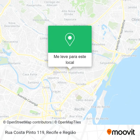 Rua Costa Pinto 119 mapa