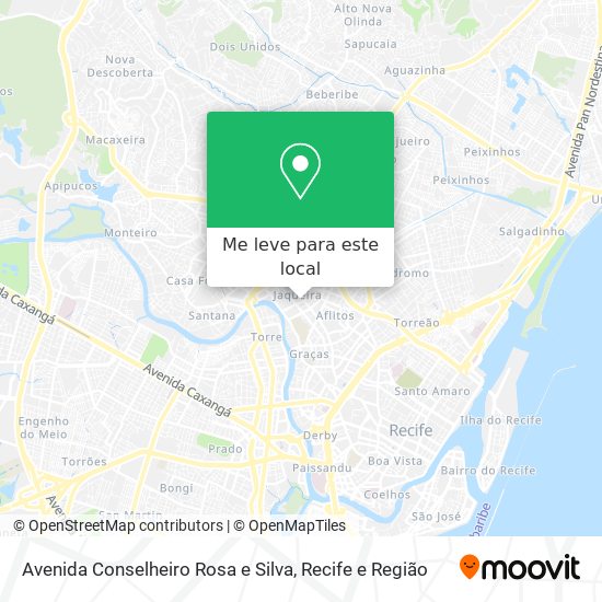 Avenida Conselheiro Rosa e Silva mapa