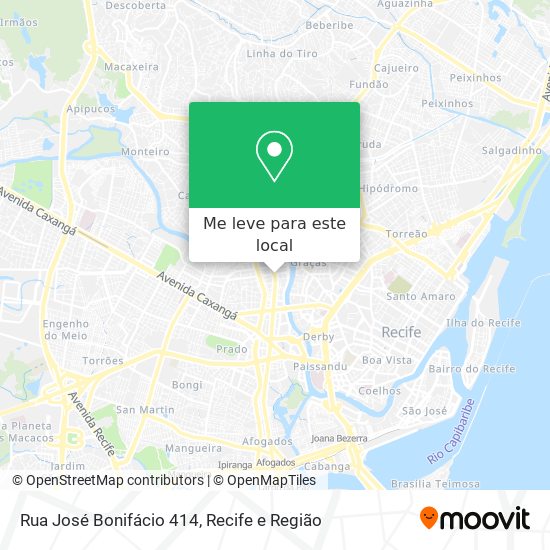 Rua José Bonifácio 414 mapa