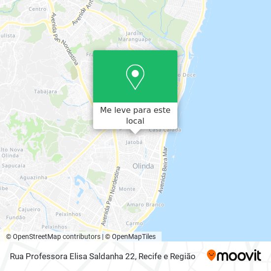 Rua Professora Elisa Saldanha 22 mapa