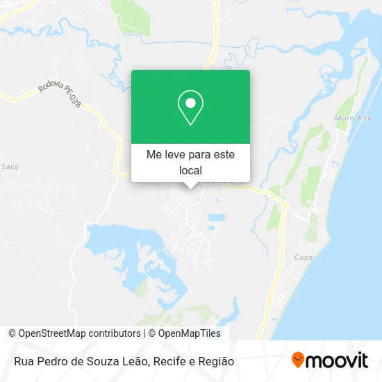 Rua Pedro de Souza Leão mapa