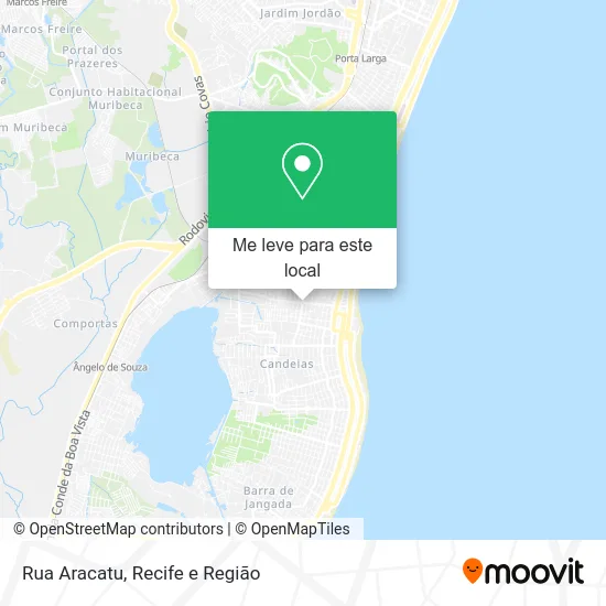 Rua Aracatu mapa