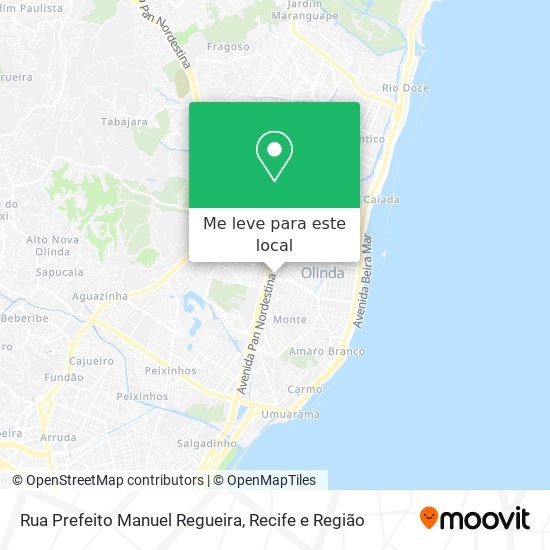 Rua Prefeito Manuel Regueira mapa