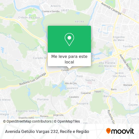 Avenida Getúlio Vargas 232 mapa