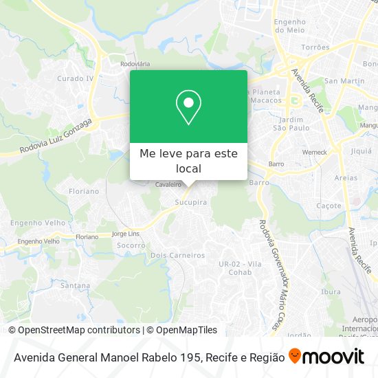 Avenida General Manoel Rabelo 195 mapa