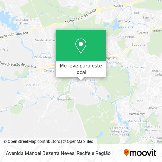 Avenida Manoel Bezerra Neves mapa