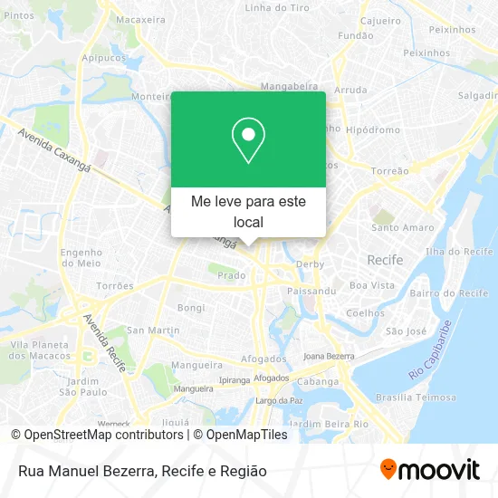 Rua Manuel Bezerra mapa
