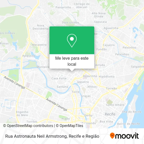 Rua Astronauta Neil Armstrong mapa