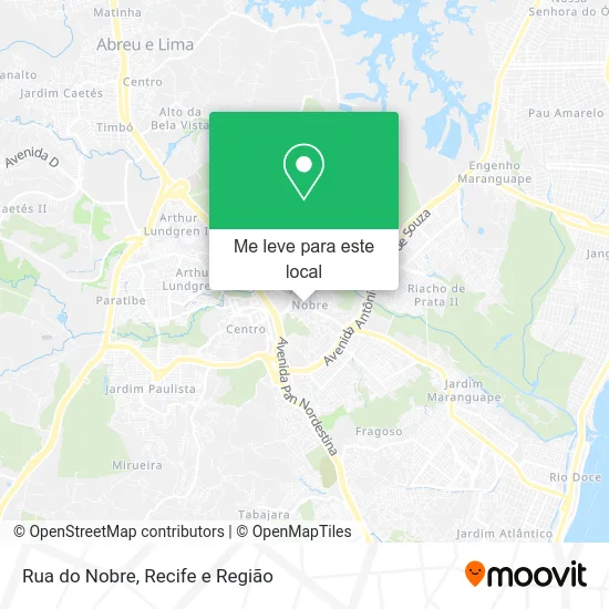 Rua do Nobre mapa