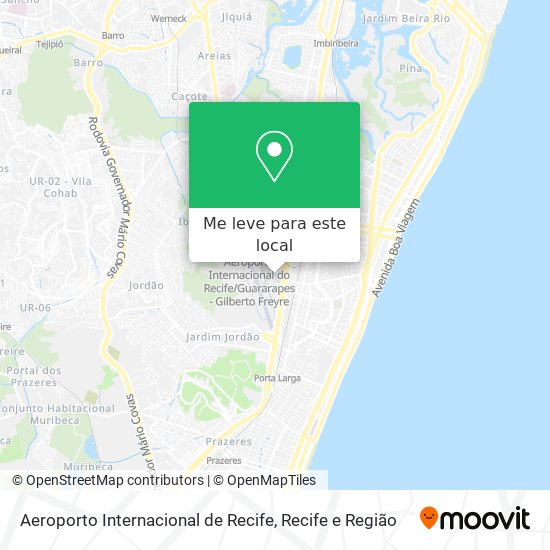 Aeroporto Internacional de Recife mapa