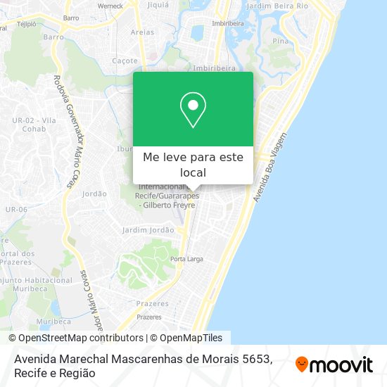 Avenida Marechal Mascarenhas de Morais 5653 mapa