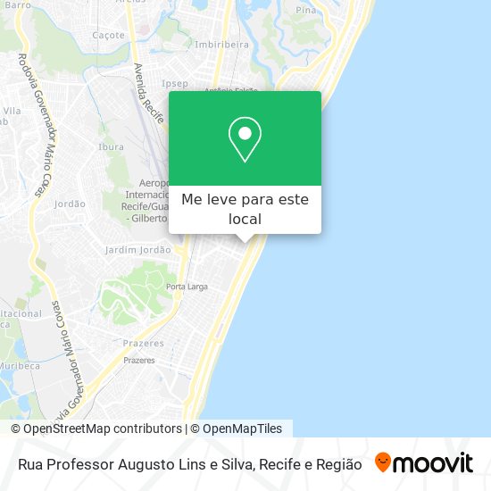 Rua Professor Augusto Lins e Silva mapa