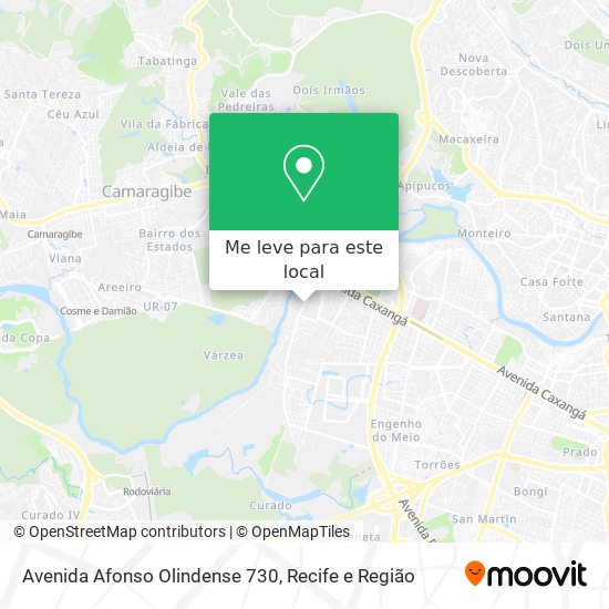 Avenida Afonso Olindense 730 mapa