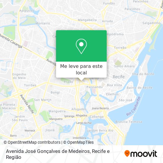 Avenida José Gonçalves de Medeiros mapa