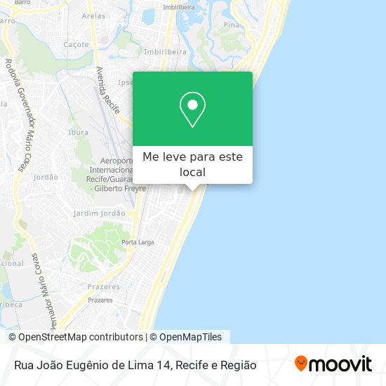 Rua João Eugênio de Lima 14 mapa