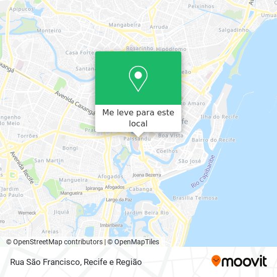 Rua São Francisco mapa