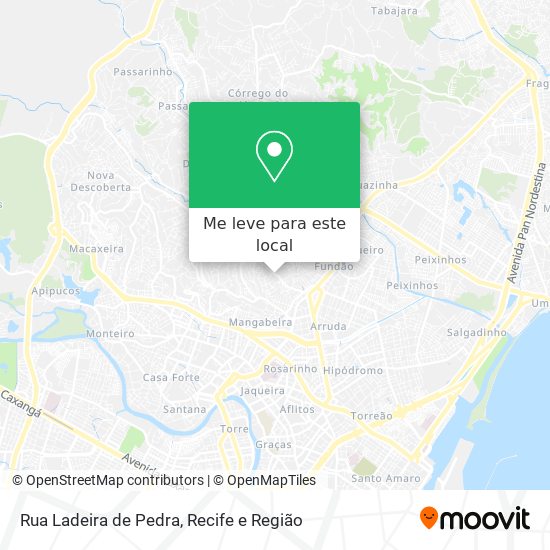 Rua Ladeira de Pedra mapa