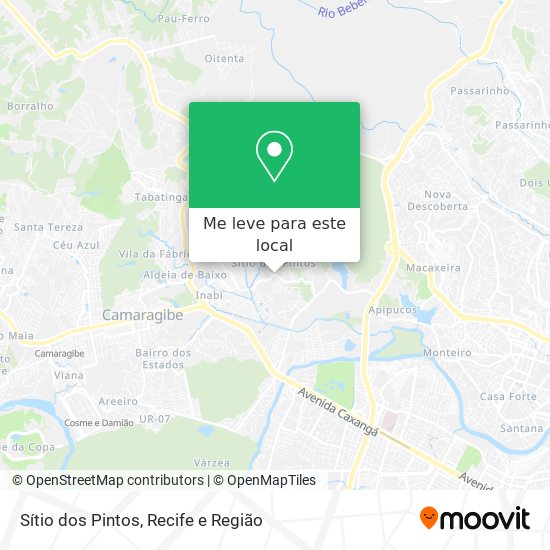 Sítio dos Pintos mapa