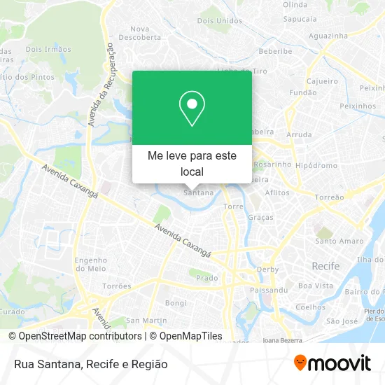 Rua Santana mapa