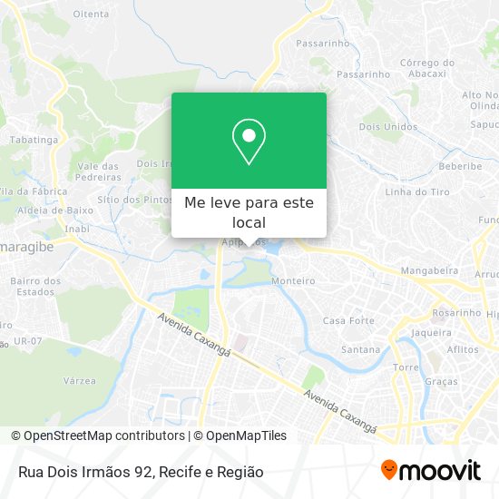 Rua Dois Irmãos 92 mapa