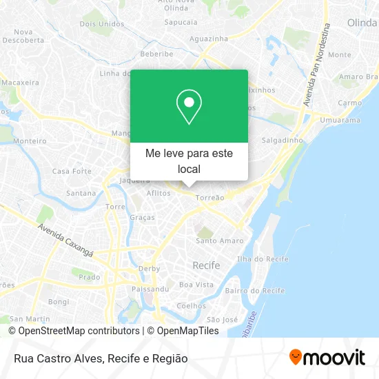 Rua Castro Alves mapa