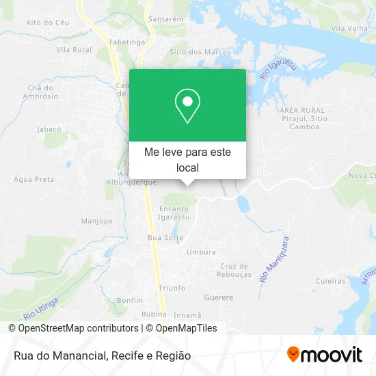 Rua do Manancial mapa