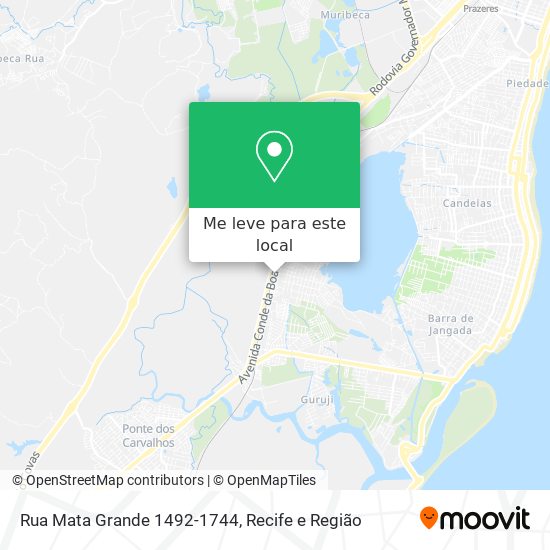 Rua Mata Grande 1492-1744 mapa
