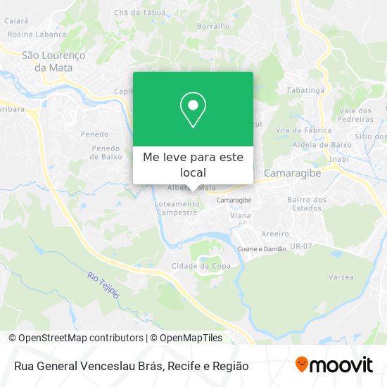 Rua General Venceslau Brás mapa
