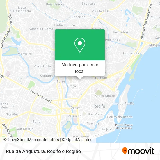 Rua da Angustura mapa