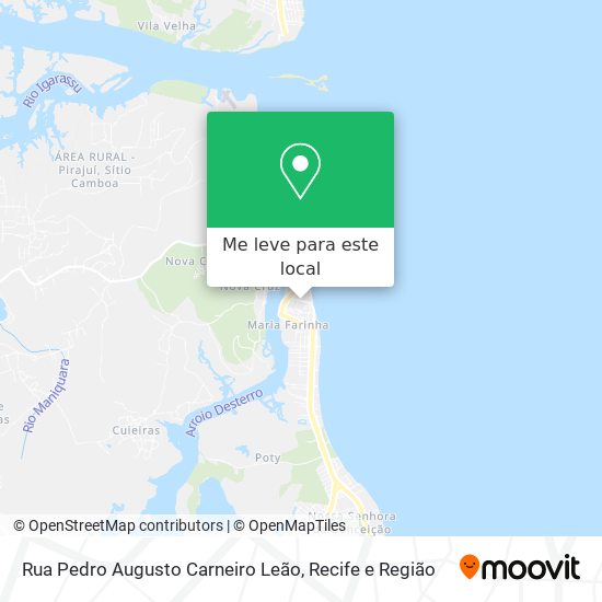 Rua Pedro Augusto Carneiro Leão mapa