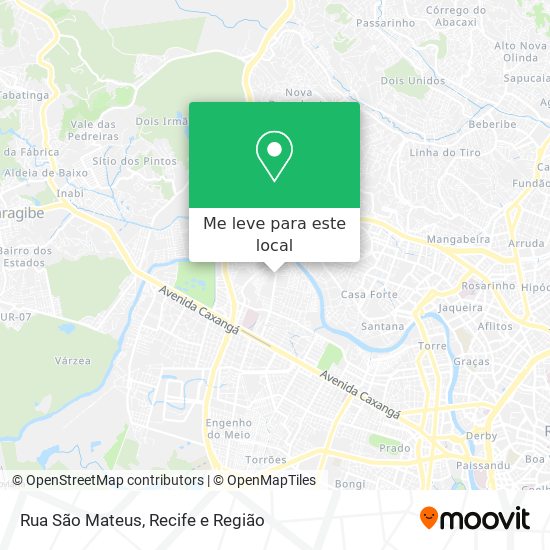 Rua São Mateus mapa