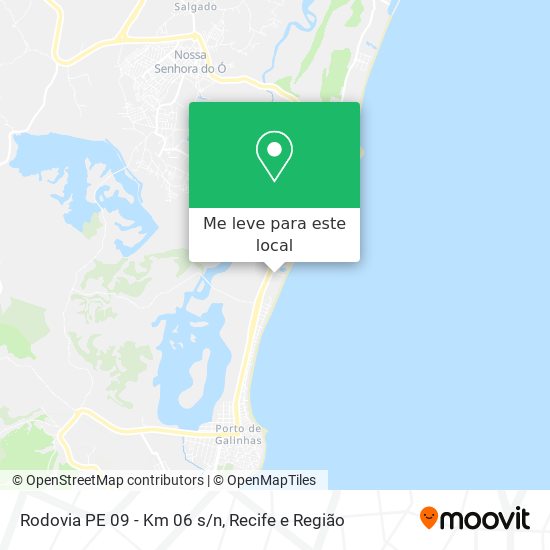 Rodovia PE 09 - Km 06 s/n mapa