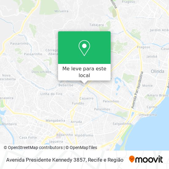 Avenida Presidente Kennedy 3857 mapa