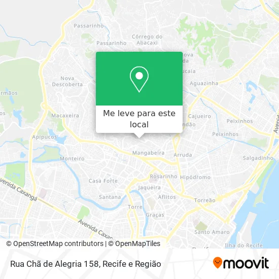 Rua Chã de Alegria 158 mapa