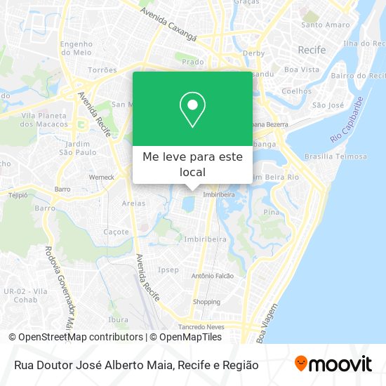 Rua Doutor José Alberto Maia mapa