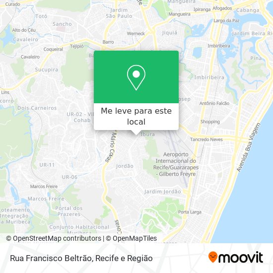 Rua Francisco Beltrão mapa
