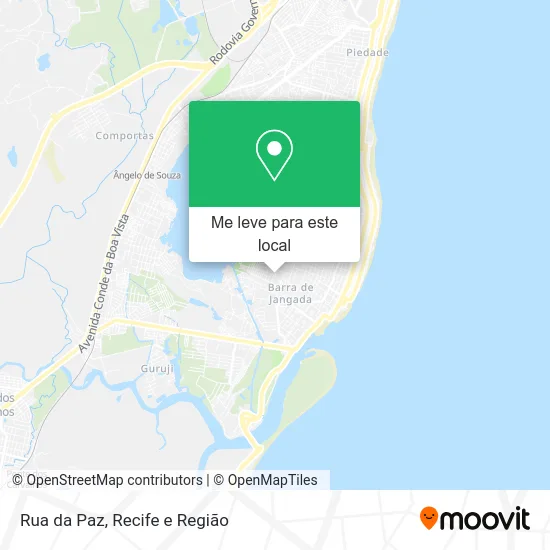 Rua da Paz mapa