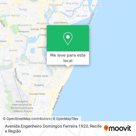 Avenida Engenheiro Domingos Ferreira 1920 mapa