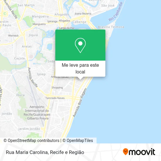 Rua Maria Carolina mapa